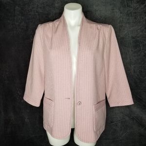 DONOVAN GALVANI | Vintage Pink Pinstripe Blazer 12
